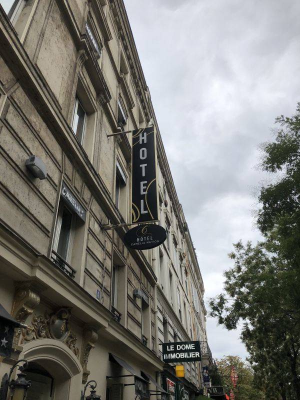 Enseigne hotel paris camelia nation